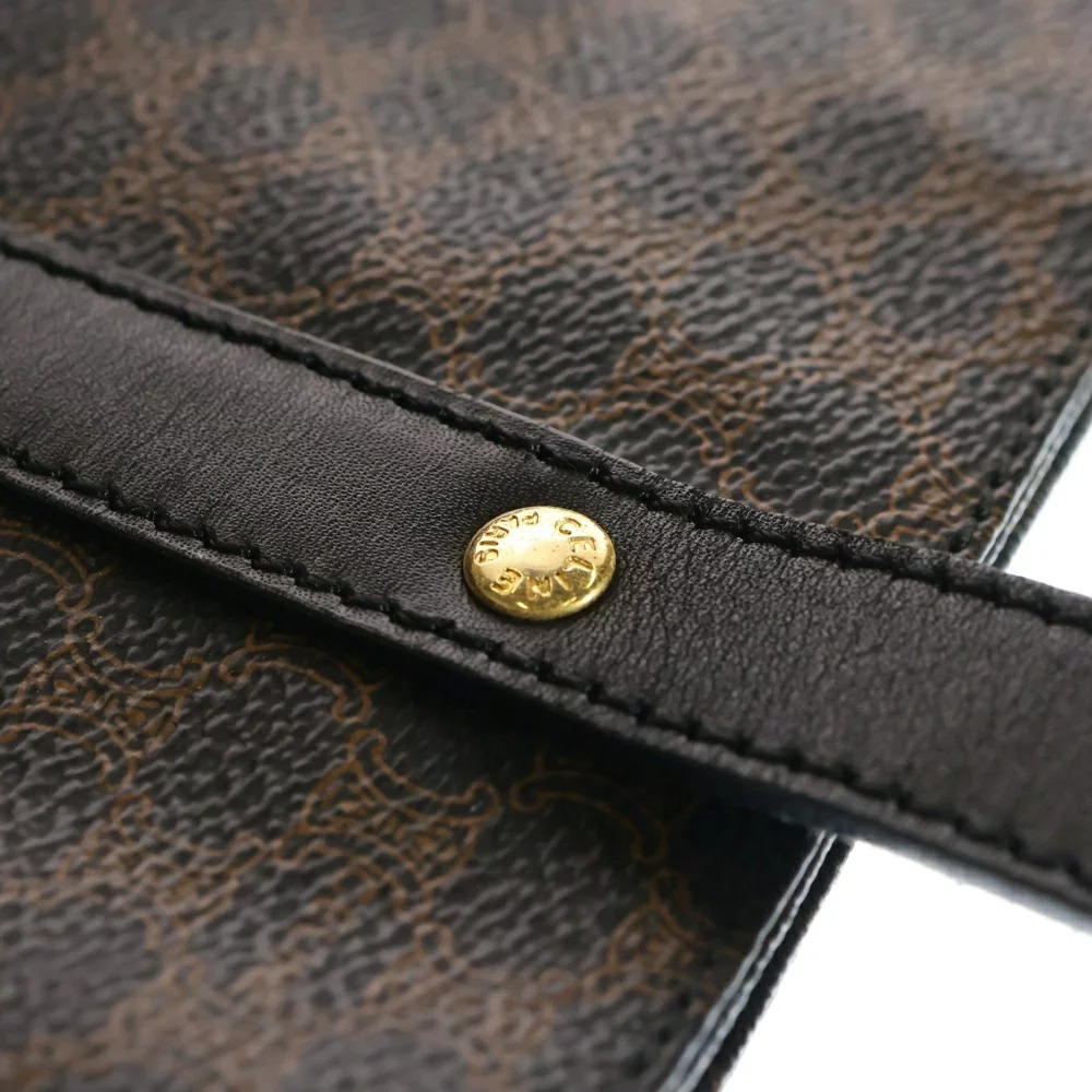 CELINE Macadam Triomphe Patterned Handbag Brown - Picture 6 of 6